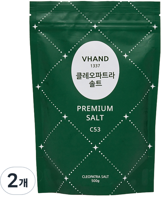 브이핸드 클레오파트라 솔트 C53, 2개, 500g