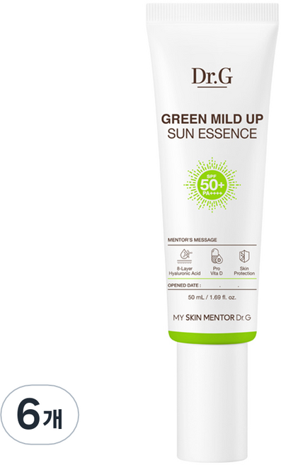 닥터지 그린 마일드 업 선 에센스 SPF50+ PA++++, 50ml, 6개
