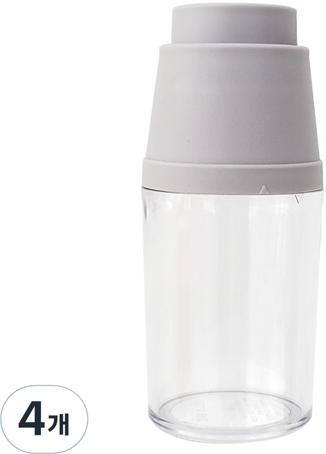 아가프라 트라이탄 요구르트 빨대컵 스위티, 그레이, 4개, 80ml