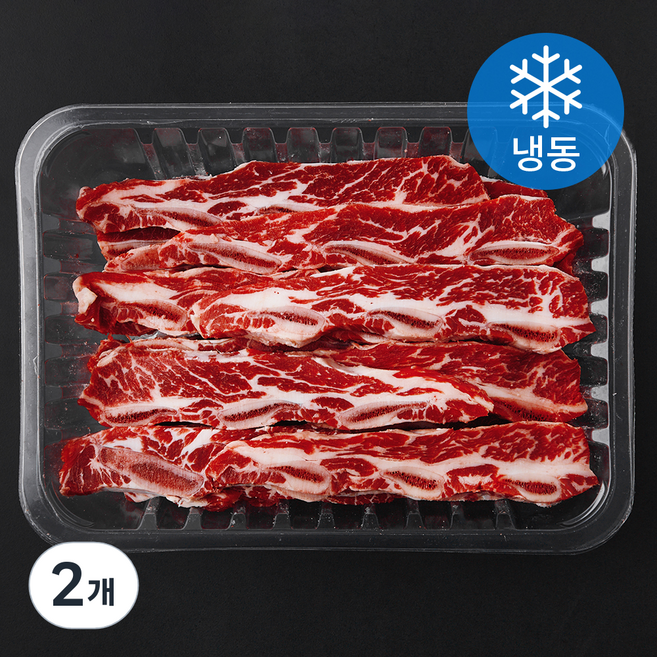 고기설계소 미국산 LA식 갈비 (냉동), 1kg, 2개
