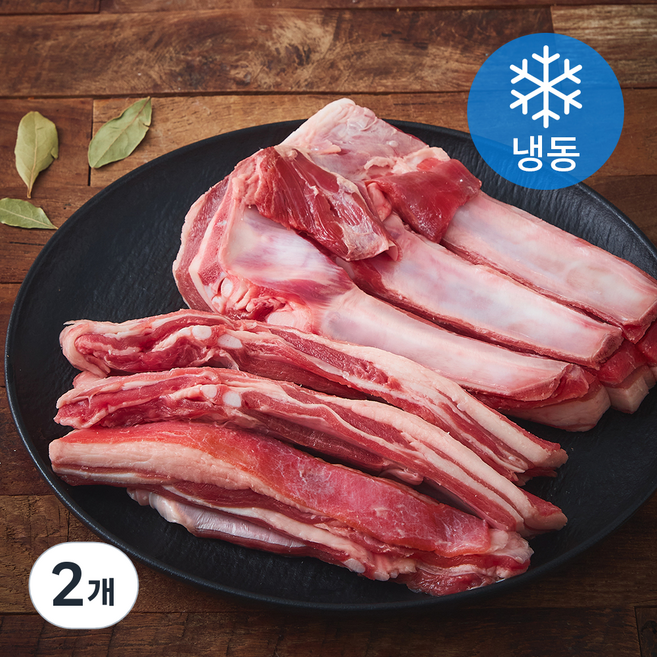 우현미트코리아 생생양생 프리미엄 양배갈비 수육용 (냉동), 2개, 800g