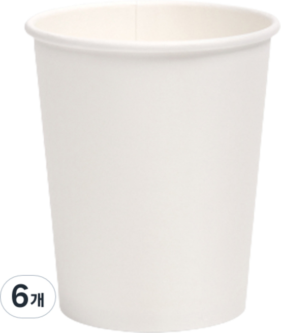 대경홈카페 무지 종이컵 300ml, 100개입, 6개