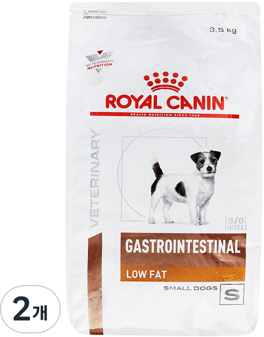 로얄캐닌 강아지 가스트로인테스티널 로우펫 스몰독 건식사료, 다이어트(체중관리), 3.5kg, 2개