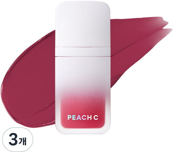 PEACH C 柔霧濾鏡唇釉, 6.5g, 3個, 05 復古玫瑰