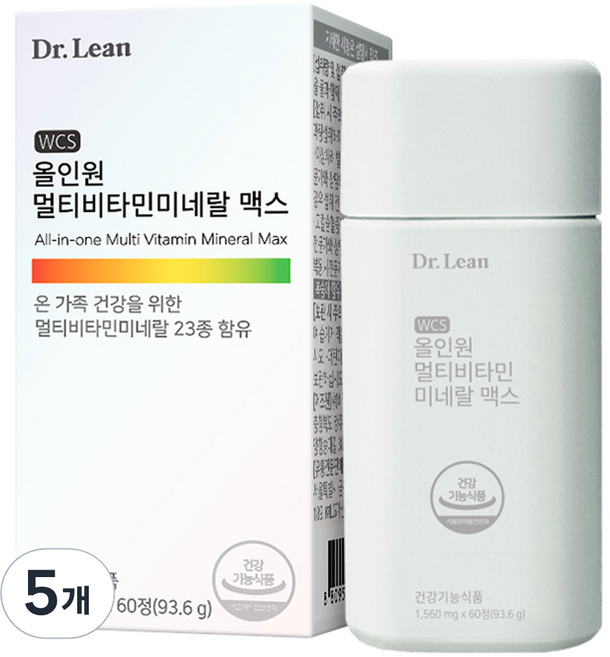 닥터린 올인원 멀티비타민미네랄 맥스 60p, 60정, 5개