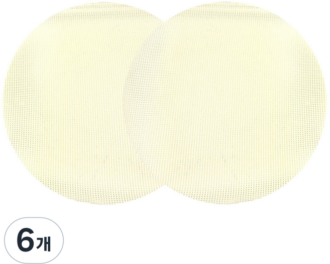 uh homedeco 多用途矽膠圓形蒸籠墊, 18cm, 6個