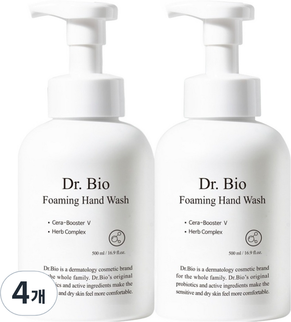 닥터바이오 포밍 핸드워시 푸르티 머스크향, 500ml, 4개