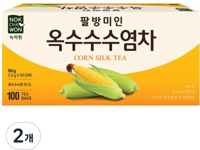 NOKCHAWON 綠茶園 _八方美人玉米鬚茶, 2個, 100入, 1.5g