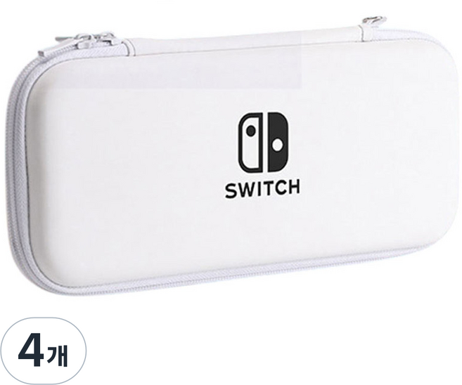 픽센드 닌텐도 스위치 OLED 파우치 케이스, 화이트, 4개