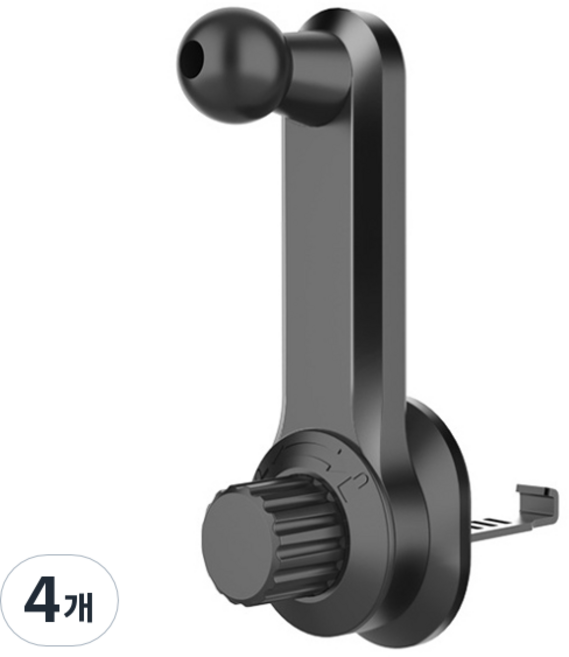 이십이도 핸드폰 송풍구 확장형 고정 클립 P-360, 4개, 블랙