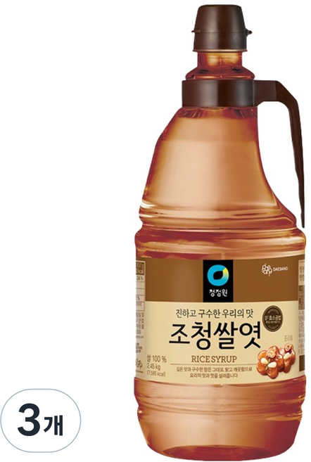 청정원 조청쌀엿, 2.45kg, 3개