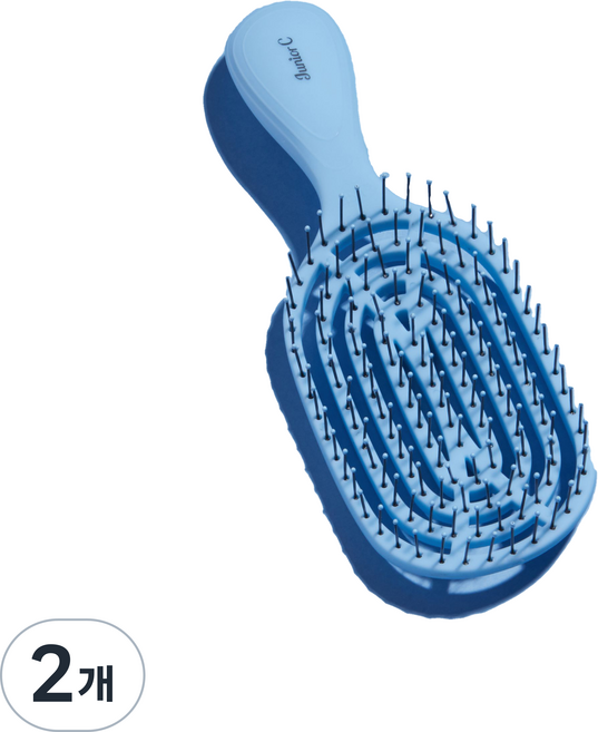 뉴웨이 헤어브러쉬 주니어씨, 블루, 2개