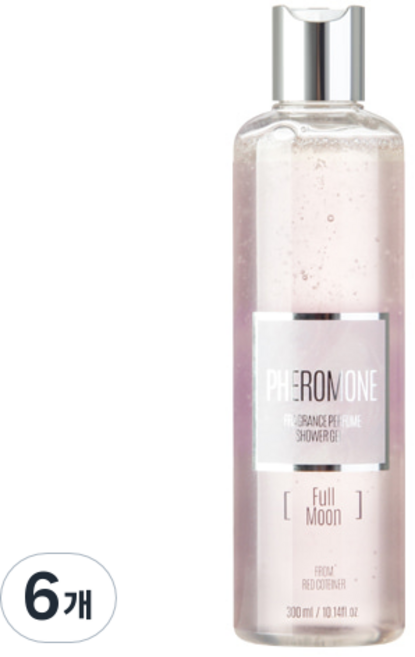 레드컨테이너 페로몬향 퍼퓸 샤워젤 풀 문, 300ml, 6개