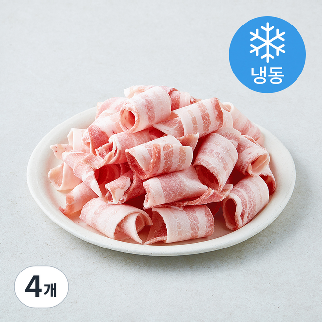 돌돌말이 대패 삼겹살 (냉동), 4개, 1kg