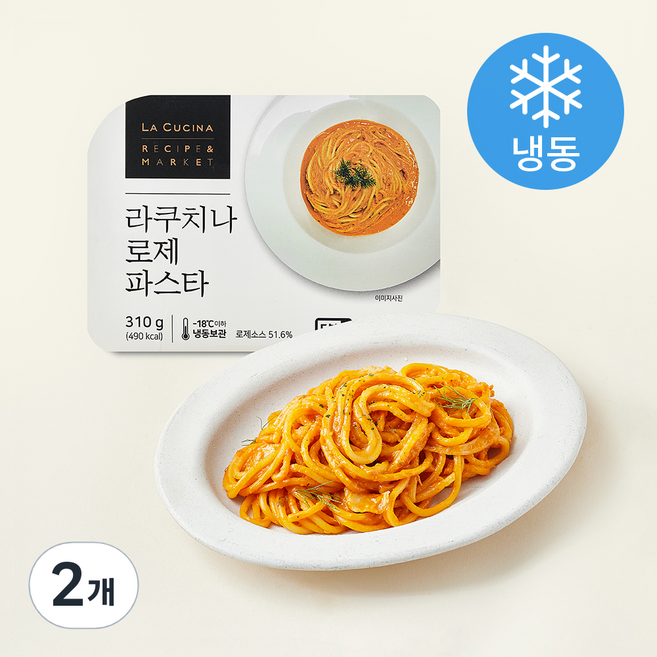 라쿠치나 로제 파스타 (냉동), 310g, 2개