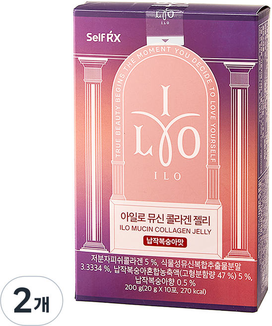 아일로 뮤신 콜라겐 젤리 10p, 30.25회분, 200g, 2개