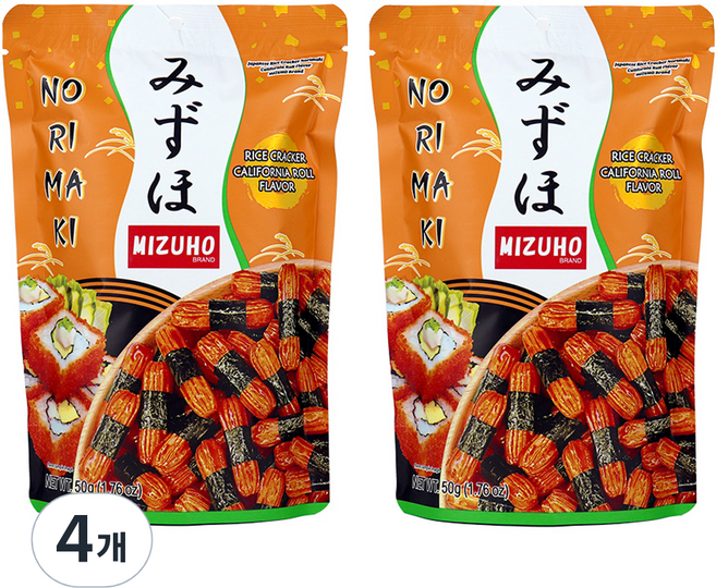 미즈호 노리마끼 캘리포니아롤, 50g, 4개