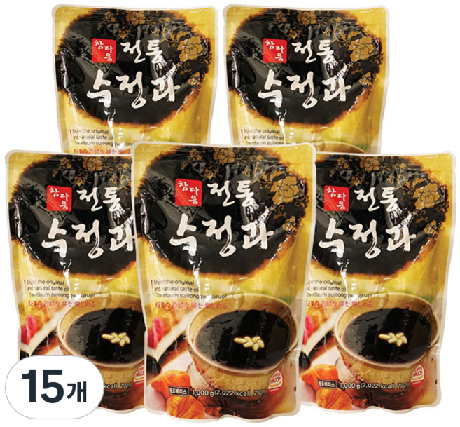 파낙스 참다음 전통수정과, 790ml, 15개