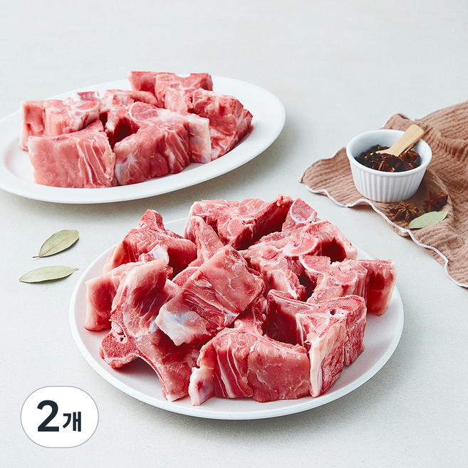 도드람한돈 돈뼈 탕 찜용 (냉장), 2개, 2kg