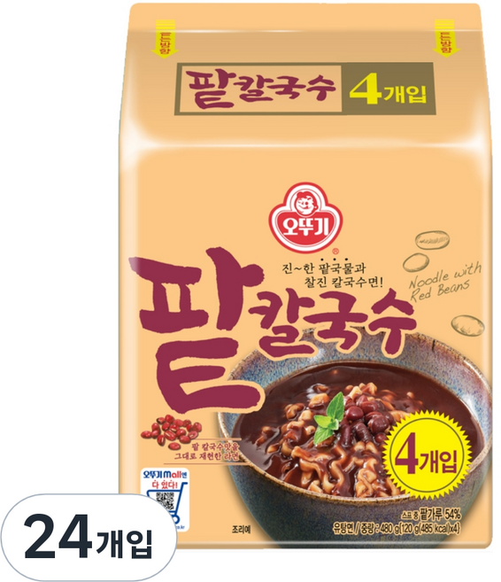 오뚜기 팥칼국수, 120g, 24개