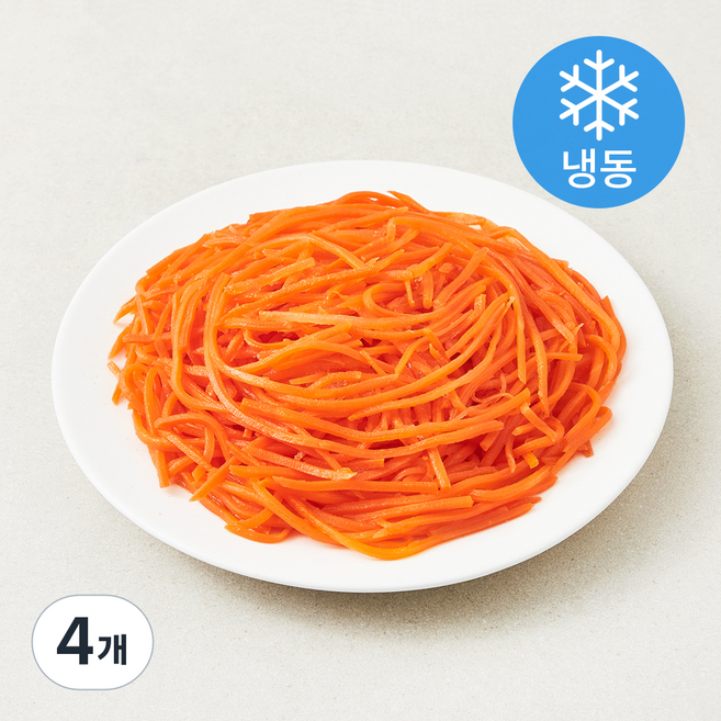 프로즌프레시 제주 자연을 담은 구좌 당근채 (냉동), 4개, 450g