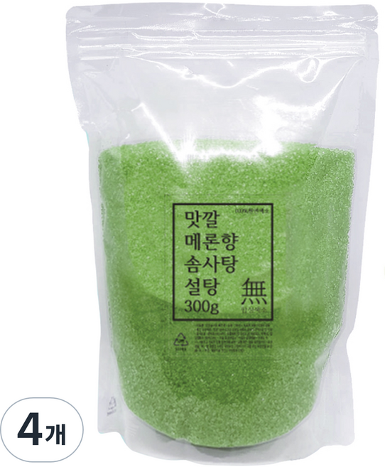 맛깔 메론향 솜사탕 설탕 30인분, 300g, 4개