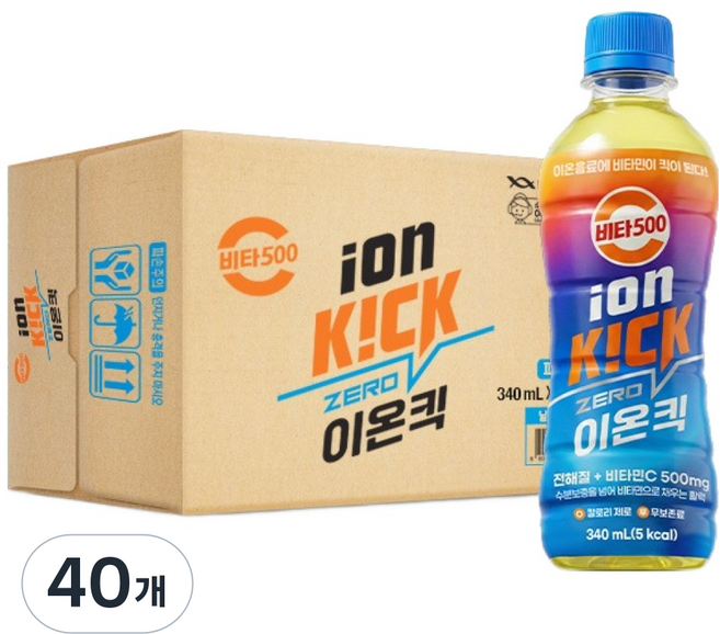 비타500 이온킥, 340ml, 40개