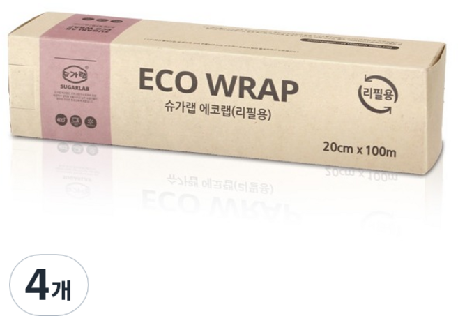 슈가랩 에코랩 리필용, 100m, 4개