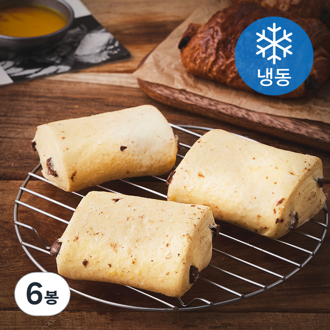 버터 팡 쇼콜라 델리프랑스 헤리티지 (냉동), 75g, 3개입, 6개