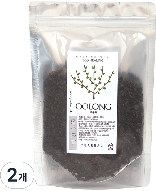 티리얼 우롱차, 100g, 1개입, 2개