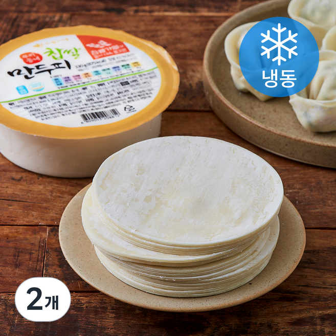 황소식품 우리동네 찹쌀 만두피 (냉동), 330g, 2개