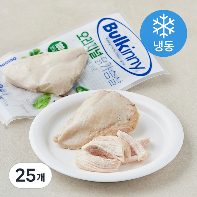 벌키니 오리지널 닭가슴살 (냉동), 100g, 25개, 1개입