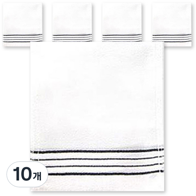 송월타월 때밀이, 화이트, 1개입, 10개