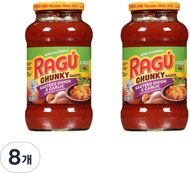 라구 어니언 앤 갈릭 청키 소스, 680g, 8개