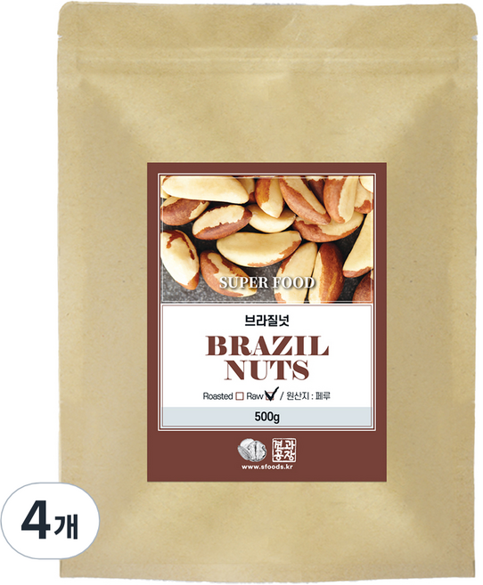 Nuts Factory 巴西堅果 MG, 500g, 4個