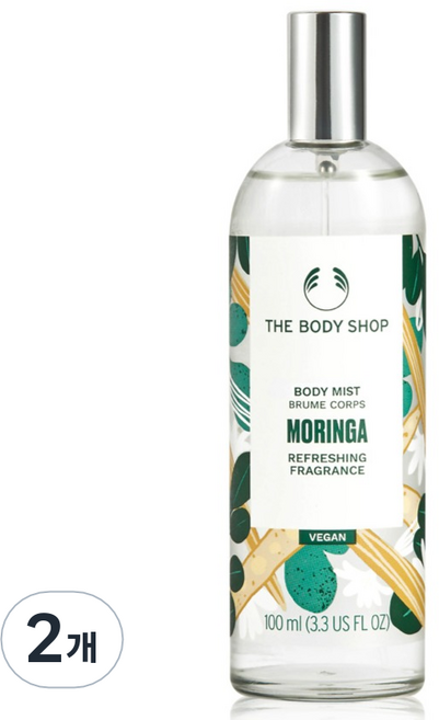 더바디샵 모링가 바디미스트, 100ml, 2개