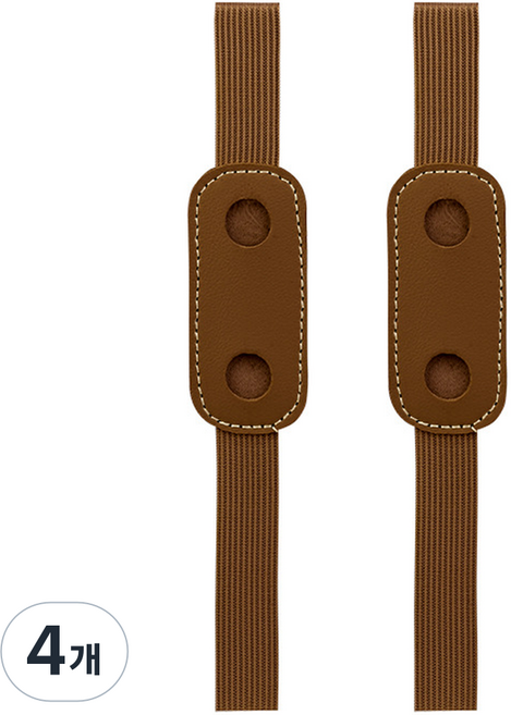 미소로운 다이어리 펜홀더 8 x 3.5 cm, 브라운, 4개