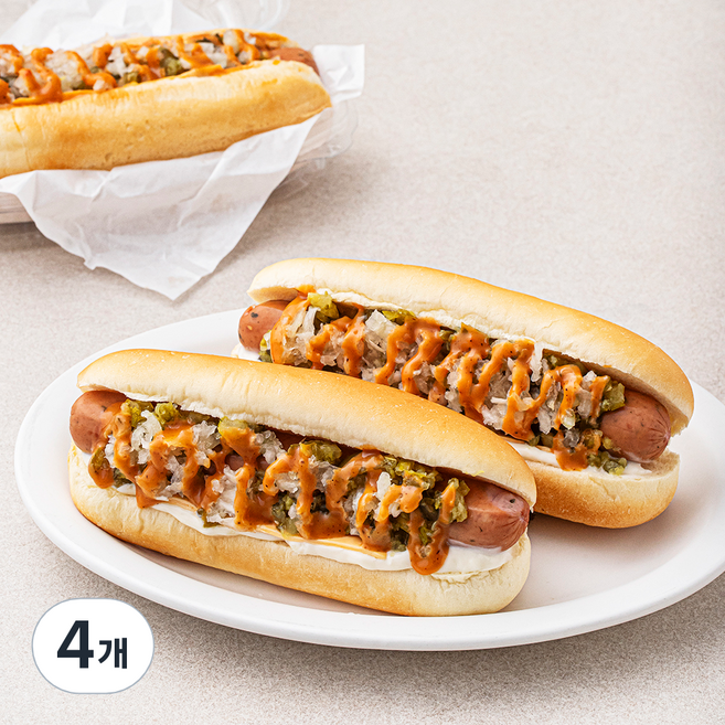 프레시오늘 신선 한돈 오븐에 구운 치즈치폴레 수제 뉴욕핫도그 2개입, 360g, 4개