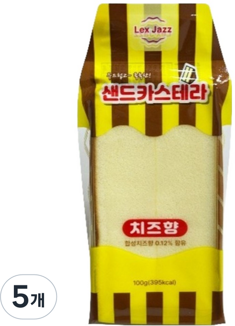 삼각 카스테라 치즈향, 5개, 100g