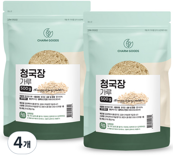 참굿즈 청국장 가루, 500g, 4개