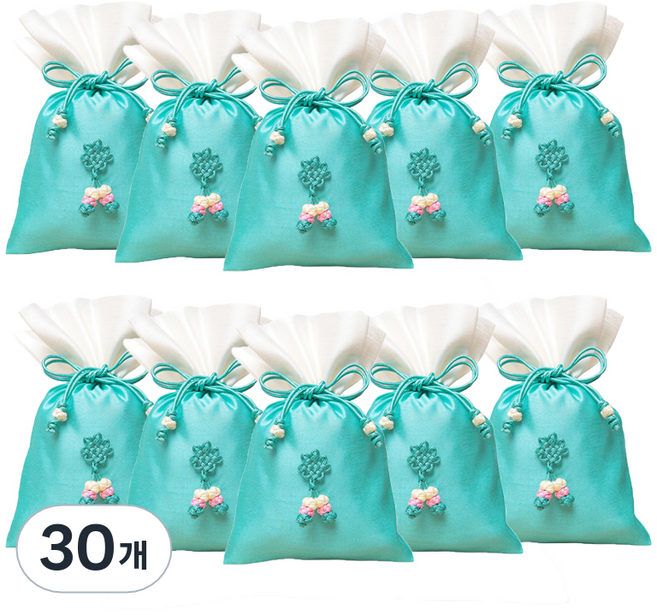 포장넷 전통 복주머니 기본 중, 14 비취, 30개