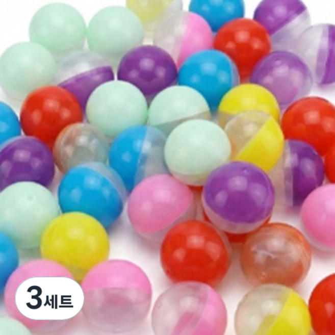 MAME 扭蛋 機器用 彩色半透明扭蛋殼 35mm 50入組, 3套