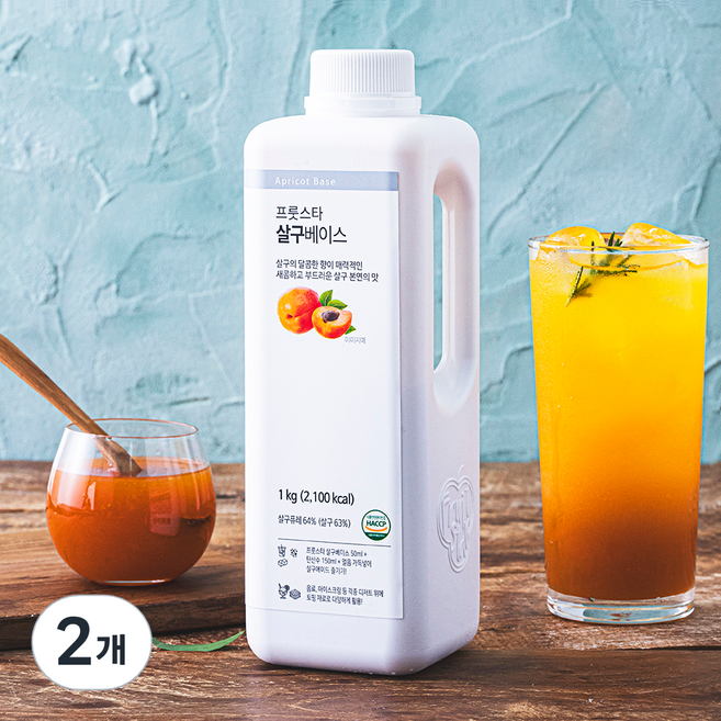 프룻스타 살구 베이스, 1kg, 2개