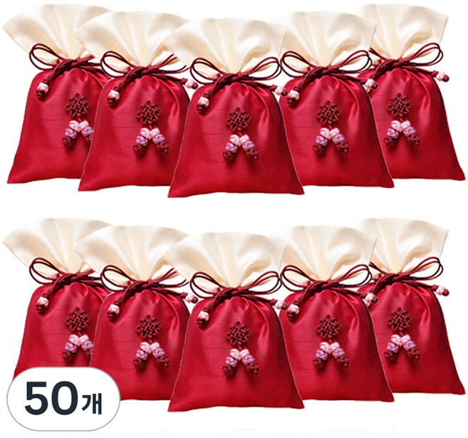 包裝網 傳統福袋 基本款 小, 07 紫紅色, 50個