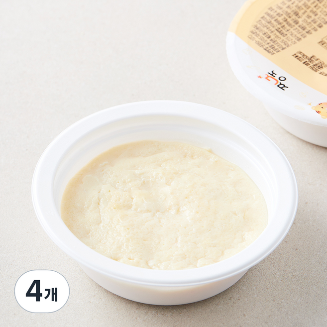 짱죽 반찬 연두부 계란 푸딩, 100g, 4개
