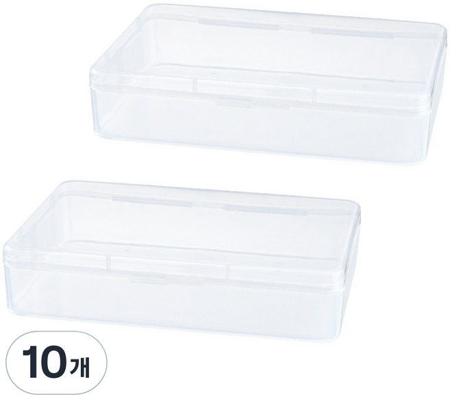 도도리치 튼튼한 에어퍼프 케이스 직사각형, 10개, 투명