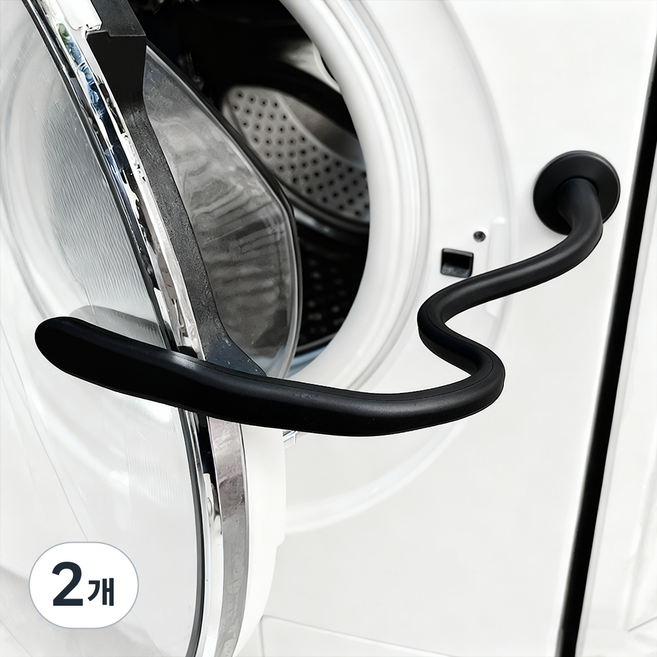 코멧 홈 세탁기 건조기 자석 도어 스토퍼, 블랙, 2개