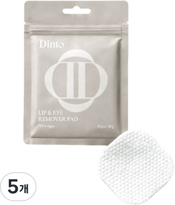 딘토 립앤아이 리무버 패드 10p, 18g, 5개