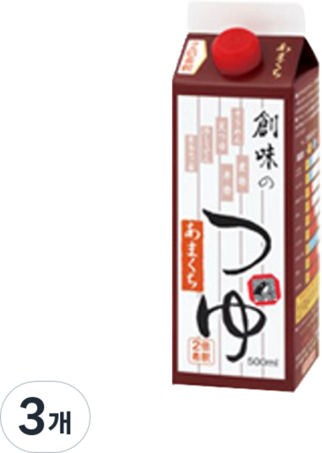 소미 쯔유 단맛, 500ml, 3개