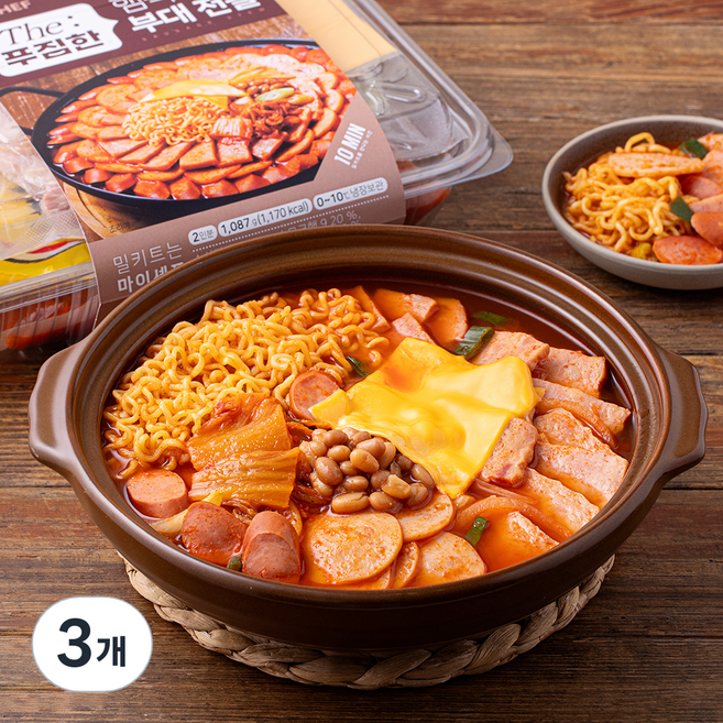 마이셰프 The 푸짐한 햄폭탄 부대전골 밀키트, 1.087kg, 3개
